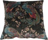 Sierkussens - cushion luxury | dark green peacock | 50x50 cm - groen - 50x50x