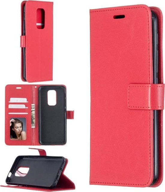 Motorola Moto G9 Play & E7 Plus Cover Book Case Rouge