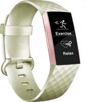 YONO Fitbit Charge 4 bandje – Charge 3 – Siliconen – Goud – Small