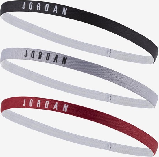 Nike Jordan Headbands - 3 stuks - Rood/Zwart/Grijs | bol.com
