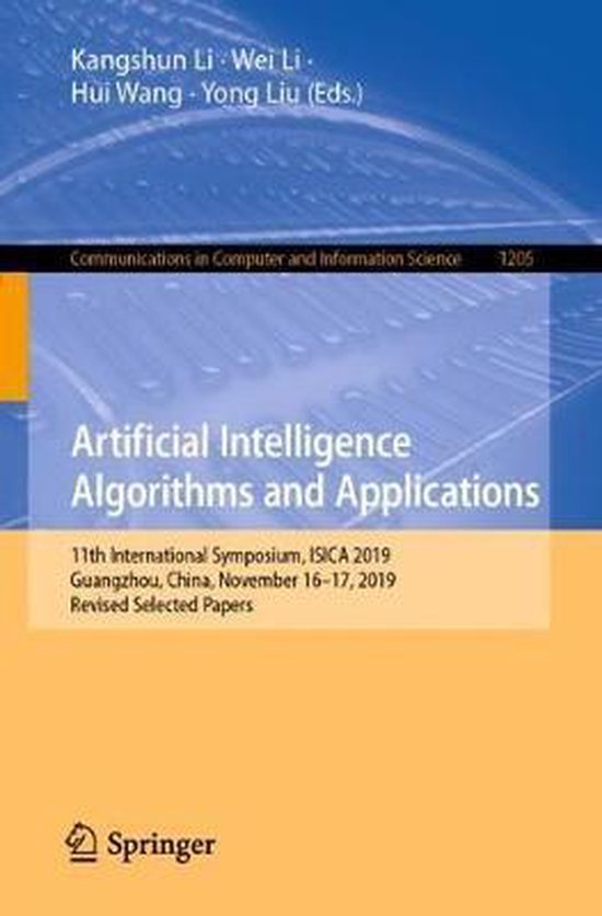 Artificial Intelligence Algorithms and Applications | 9789811555763 ...