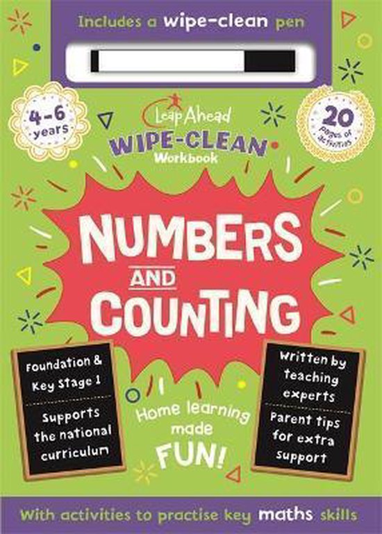 Leap Ahead WipeClean Workbook 46 years Numbers and Counting, Igloo
