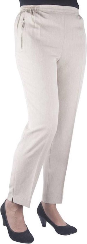 Alica Comfort pantalon (dames) terlenka beige 38 | bol.com