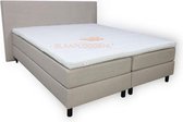 Slaaploods.nl Praag - Boxspring inclusief matras - 140x200 cm - Beige/Zand