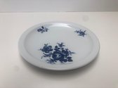 6x seltmann weiden bavaria 21.3cm porselein dessertborden platte borden plat dessert bord blau blauw hotelporselein