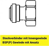 5/8"–adapter voor 3/8"–slangen Schroefverbinding