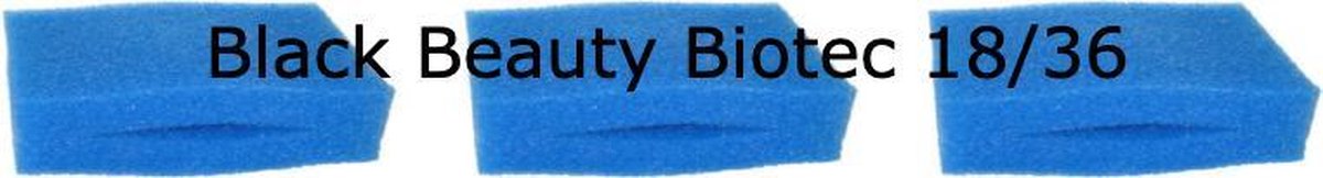 Black Beauty Foam Oase Biotec 18/36 Coarse Blue 3pcs Geen Origineel!
