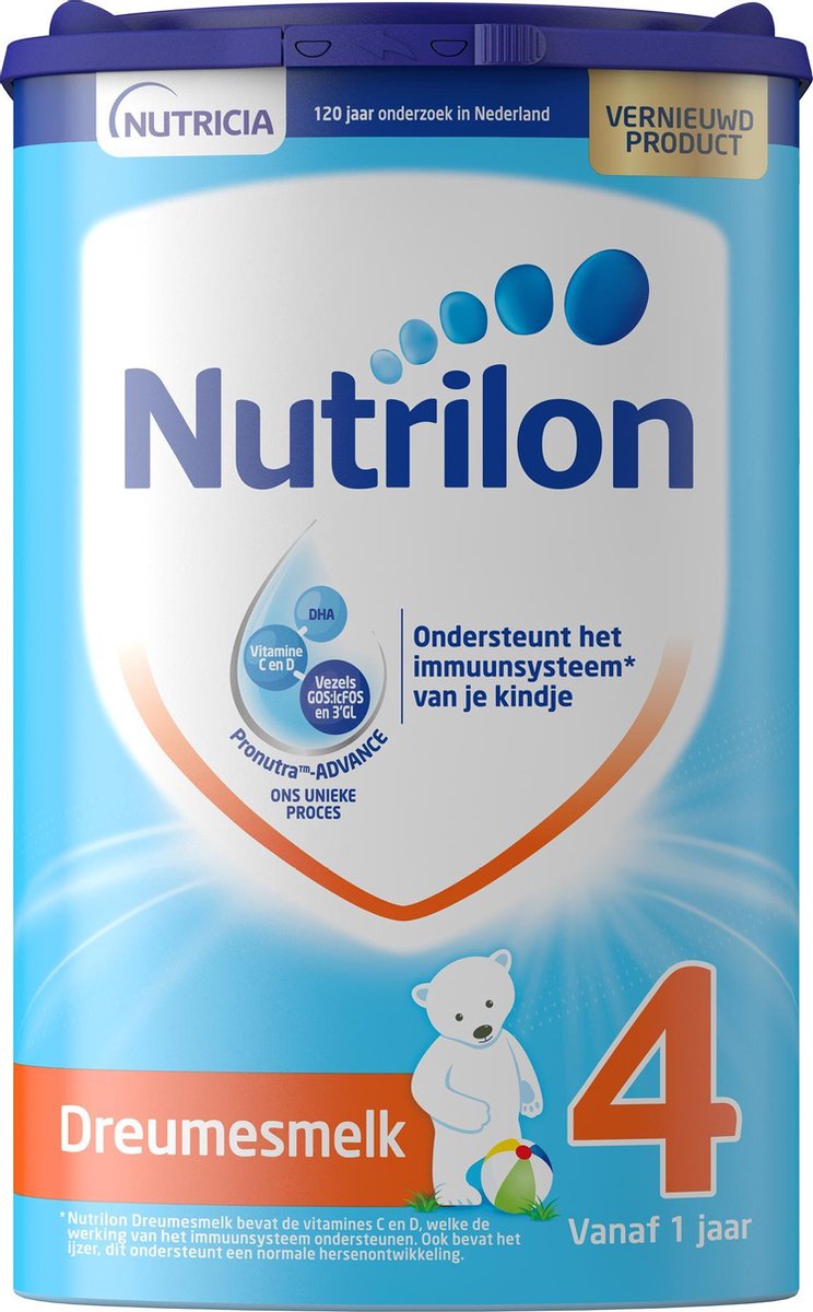 Nutrilon 4 Aliment au biberon lait de suite pour bébés - 4 x 800 grammes