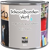 Schoolbordverf 0,5 liter grijs op waterbasis