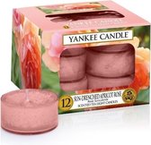 Yankee Candle Geparfumeerde Waxinelichtjes - Sun-Drenched Apricot Rose - 12 Stuks