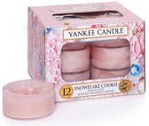 Yankee Candle Snowflake Cookie waxinelichtjes 12 stuks