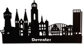 Brandtstudio - Houten Skyline Deventer - Wanddecoratie - MDF - 90cm -  Woondecoratie design - Decoratie van hout om neer te zetten