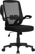 Bureaustoel, ergonomische draaistoel met inklapbare armleuningen, bureaustoel, hoogteverstelling,Bureaustoelen voor volwassenen - Office Chair Ergonomisch