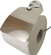 Midoo® Wc Rolhouder - Toiletrolhouder - Wc Rolhouder Met Klep - Zilver