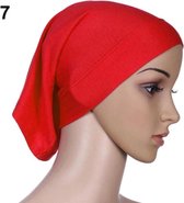 Hiden | Hijab – Hoofdband – Islam – Vrouwen - Zonwering | Rood