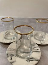 Modernica luxe thee set (marmer) 6 persoons