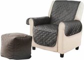 Villa Volance 1-Zits Bankbeschermer - Antraciet (165x179cm) | Sofa Cover | Fauteuil Beschermer | Meubelhoes | Stoel Zetel Hoes