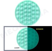 Pop It - fidget - SEA MOON - glow in the dark - blauw-groen