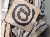 houten letters & tekens Letter T
