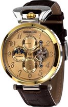 Calvaneo 1583 Lucida Nova Gold-Stahl - High Luxury Squelette Automatikuhr