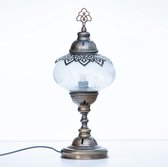 Shoubel Tafellamp - Oosterse Lamp - Ø 18 Cm - E14 - Wit