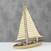 Zeilboot - Decoratie - Goud - Aluminium RAW - 51cm