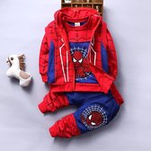 Trainingspak- Outfit - Blauw/Rood - Maat 90