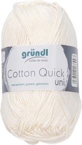 Gründl Cotton Quick Uni | Wolwit | 5 bollen | kleur: 132