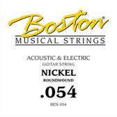 Snaar elektrische/akoestische gitaar Boston BEN-054 Nickel roundwound .054