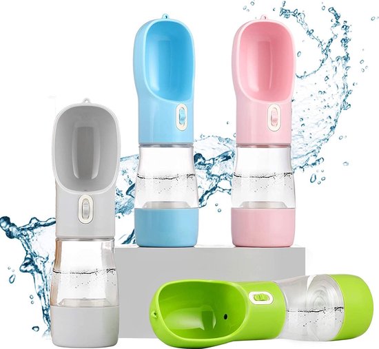 Draagbare waterfles voor huisdieren - 250 ml/500 ml waterdispenser voor