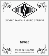 Snaar elektrische/akoestische gitaar Rotosound NP020 Stainless steel .020