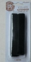 Klittenband Zwart 1 meter 2 cm breed