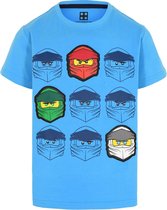 Lego t-shirt Ninjago blauw maat 146