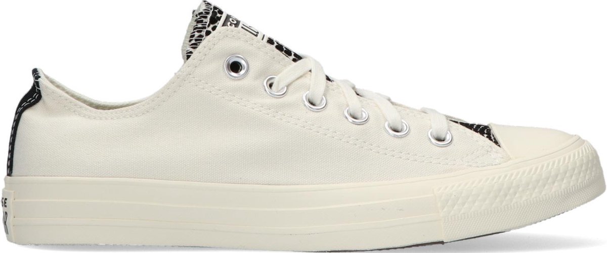 Converse Dames Lage sneakers Chuck Taylor All Star Croc Ox Wit - Schoenen.nl