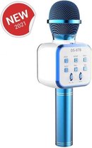 Sendo Karaoke Microfoon - Karaoke Set - Draadloos - Bluetooth  - Magische Stemvervormer - Voor de gezelligste feestjes - Blauw
