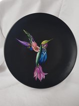 Sierbord met Kolibrie voor aan je muur - Handgeschilderd!
