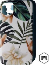 Backcover hoesje TPU iPhone X/10 – back cover bloemen witte orchidee print voor iPhone  – mooi bloemen printje niet transparant – iPhone X/10 – back cover trendy print – achterkant