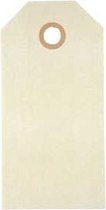 Cadeaulabels, afm 5x10 cm,  250 gr, naturel, 20stuks