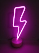 Neon verlichting  Bliksem - Home Decor - nachtlamp - tafellamp - met kabel