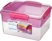 Sistema to go - Lunchbox met compartimenten Lunch Tub - 2,3 liter - roze
