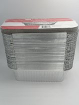 Voordeelpak: aluminiumbakjes 1500ml met deksel -50 stuks