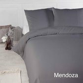 Dekbedovertrek Mendoza, Antraciet( De luxe) 1 persoons (140x220/260 cm), (Extra lang) Papillon Deluxe, 100 % hoogwaardig percale katoen, super zacht , (van hoge  kwaliteit)  zoek ons op (Dekb