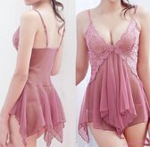 SEXY NEGLIGE JAPON + slip - roze