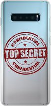 Samsung Galaxy S10+ - Smart cover - Zwart - Top - Secret