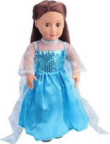 Poppenkleding Prinses Elsa - Kleertjes geschikt voor o.a. BABY born - Poppenkleertjes 43 cm