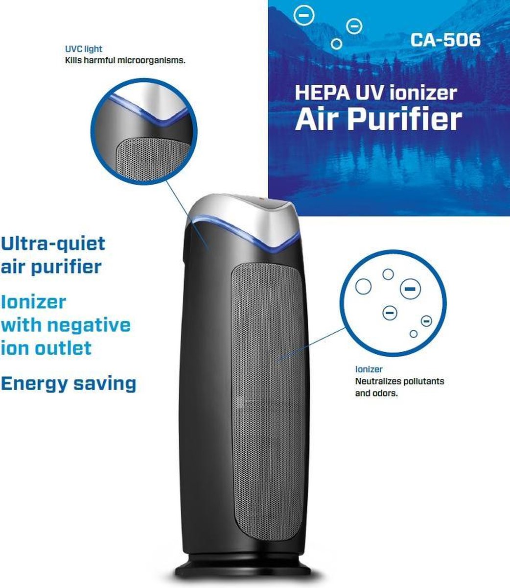 Purificador de aire con ionizador Clean Air Optima CA-506 