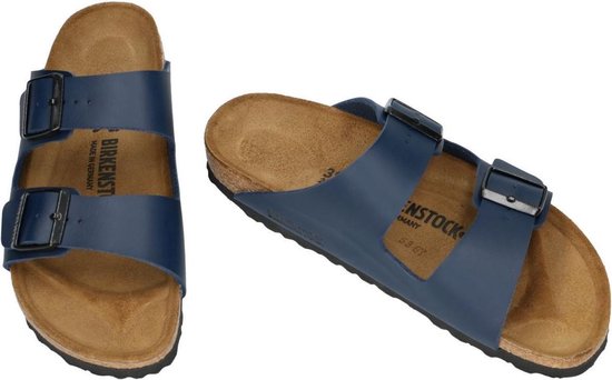 Birkenstock Arizona - Slippers - Heren - Donkerblauw mat - Maat 46 | Bestel  nu!