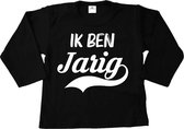 Verjaardag shirt lange mouw ik ben jarig-Maat 74