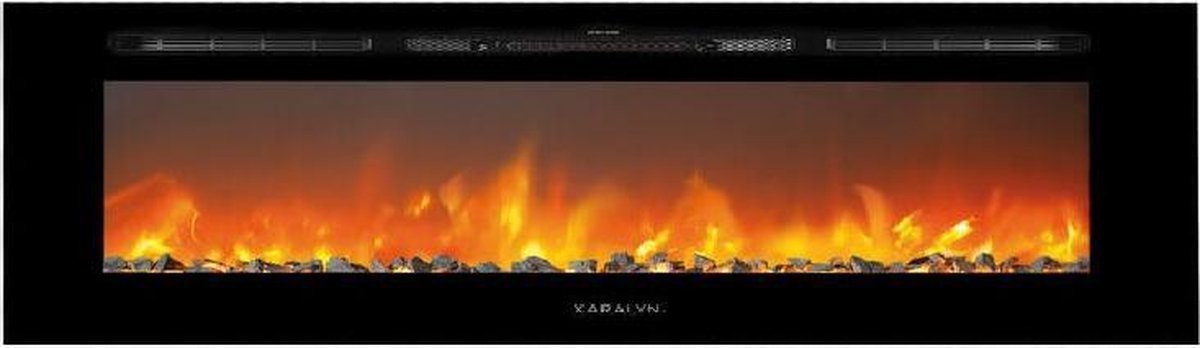 Xaralyn Trivero 130 FH - Cinewall haard - Slimme LED Wandhaard Google Home - met verwarmingsfunctie - incl afstandsbediening