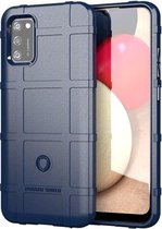 Voor Samsung Galaxy A02s volledige dekking schokbestendig TPU-hoesje (blauw)